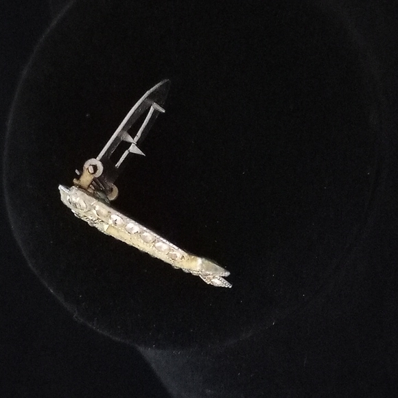 Vintage Rhinestone Scarf and Fur Clip - Picture 4 of 5